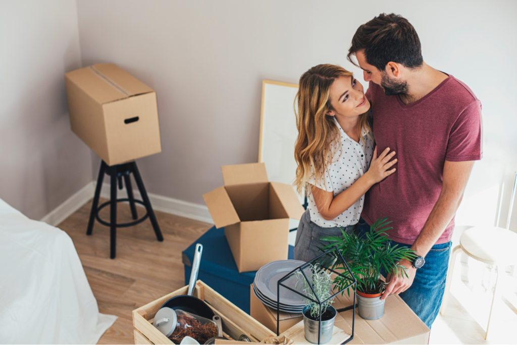 Couple moving into home